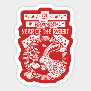 Year of the Rabbit Chinese Zodiac - Chinese New Year 2023 Sticker